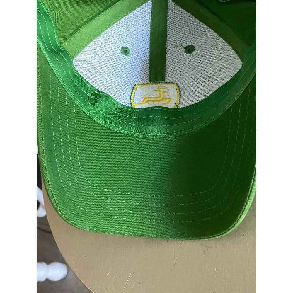 John Deere Patch Hat All Full Snapback Trucker Cap USA Louisville Mfg Vtg. OS